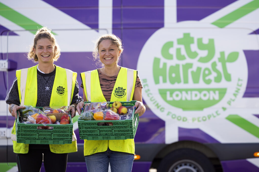 City Harvest team with food parcels